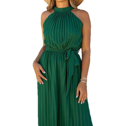 Dames élégant plissé combinaison Chic und Stil