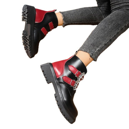 Bottes pour dames avec boucles à la mode et profil robuste Chic und Stil