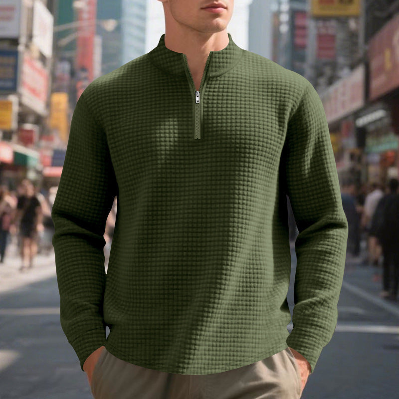 Functional sweater for men with high neck Chic und Stil