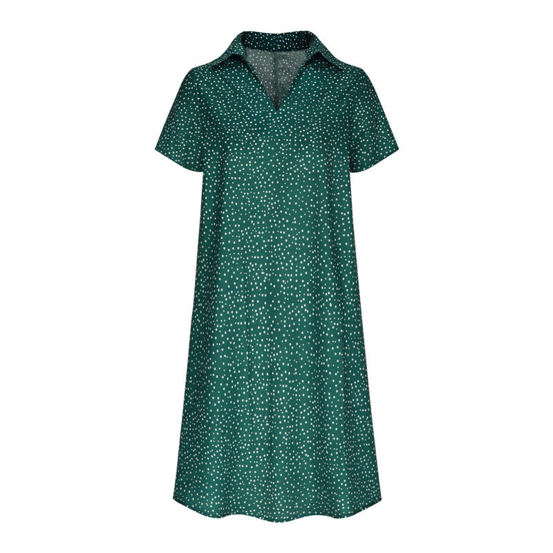 Robe chemise pour dames avec col polo et tissu léger et respirant Chic und Stil