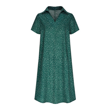 Robe chemise pour dames avec col polo et tissu léger et respirant Chic und Stil