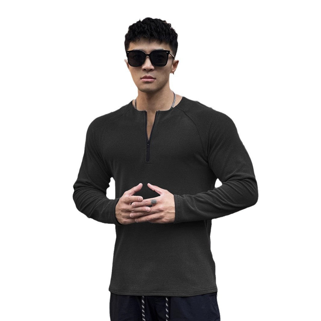 Functional T-shirt for men with innovative zipper and breathable structure Chic and Style