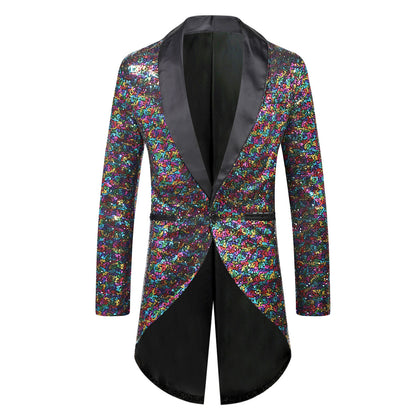 Blazer en sequins élégant pour hommes avec détails luxueux Chic und Stil