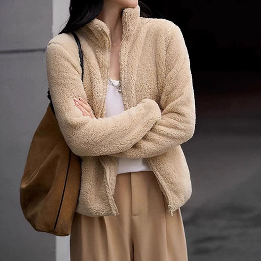 Veste à fermeture éclair en polaire pour femmes Chic und Stil