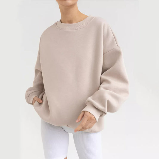 Dames pull-over surdimensionné confortable avec coupe décontractée Chic und Stil