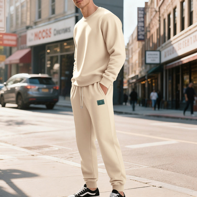 Costume de loisirs sportif pour hommes en mélange de coton doux Chic und Stil