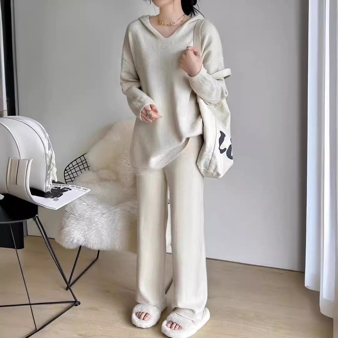 Dames Élégante et confortable Loungewear décolleté en V Chic und Stil