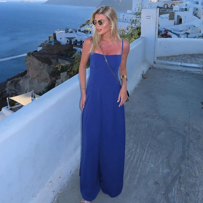 Dames Élégante Combinaison Pantalon Larges Chic und Stil