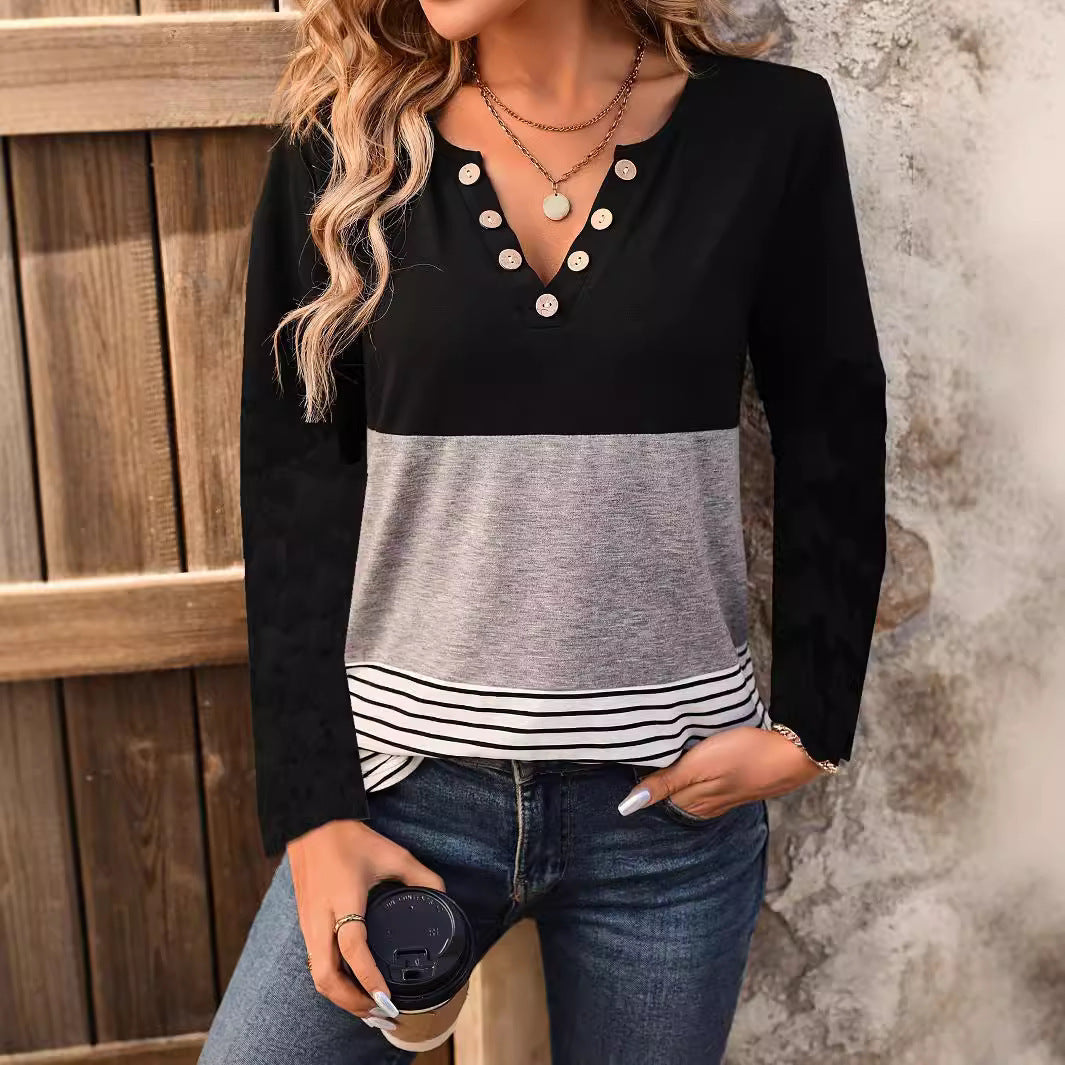 Blouse à manches longues tendance Chic und Stil pour femmes