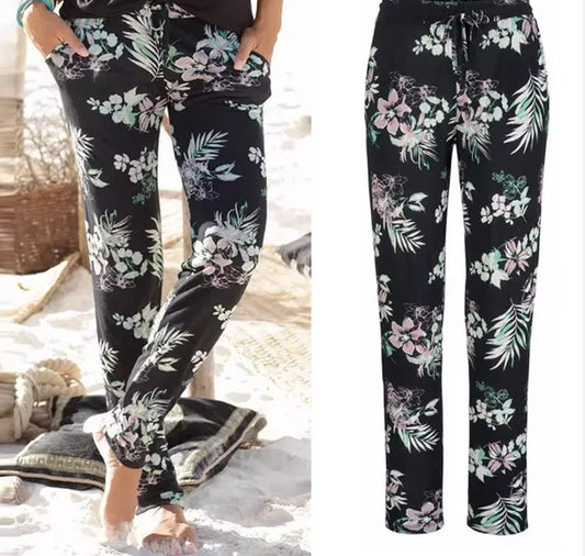 Women Chic Floral Pattern Lounge Pants Chic and Style