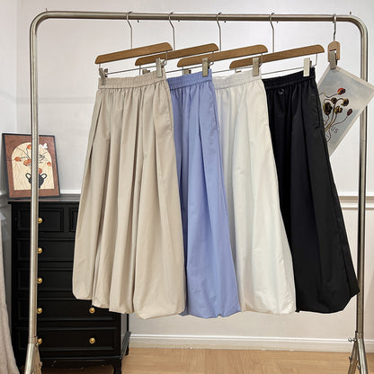 Jupe midi élégante pour femmes avec taille élastique et coupe volumineuse Chic & Stil