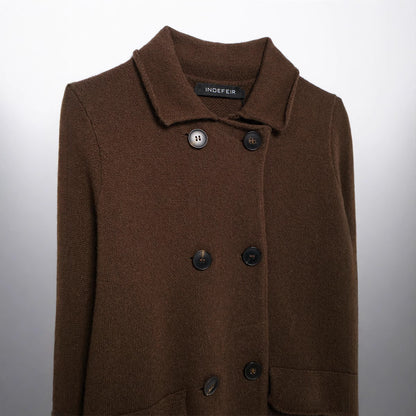 Dames classique laine veste avec grands boutons Chic und Stil