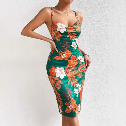 Robe midi bodycon florale Chic und Stil pour femmes