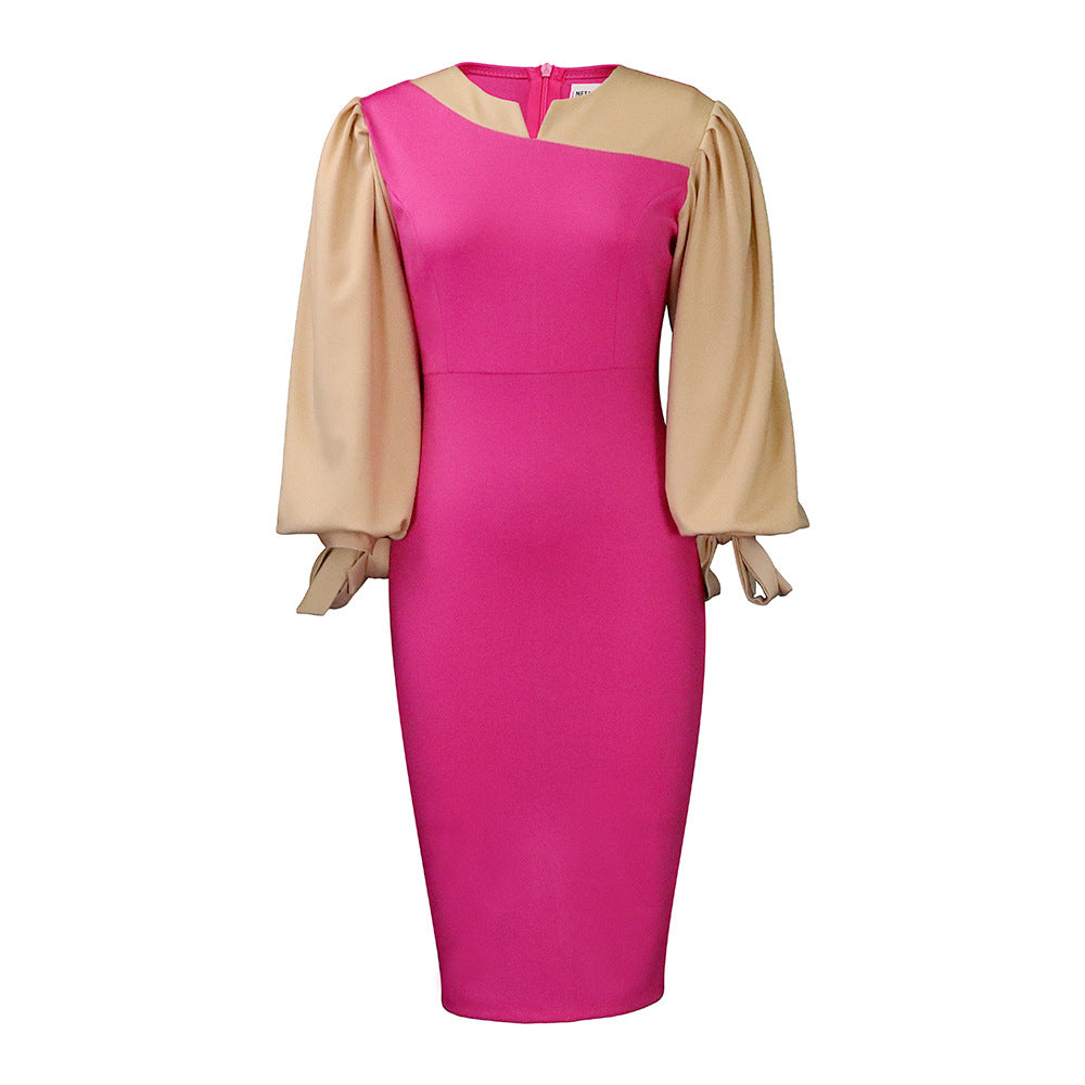 Robe ajustée pour femmes avec des manches volumineuses Chic und Stil
