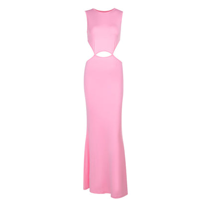 Robe maxi à découpe pour femmes avec une silhouette élancée Chic und Stil