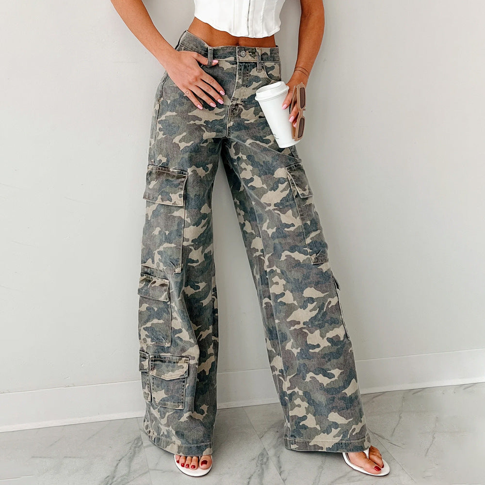 Chic and Style Wide Leg Cargo Pants for Women