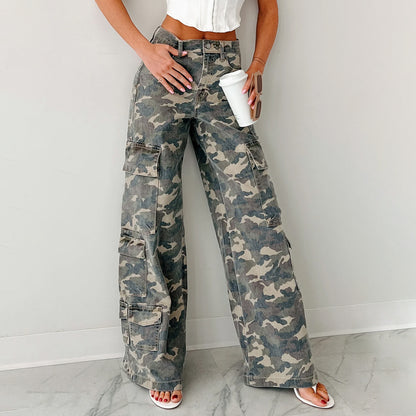 Chic and Style Wide Leg Cargo Pants for Women