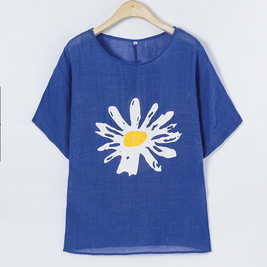 Dames Casual Graphique T-Shirt Chic und Stil