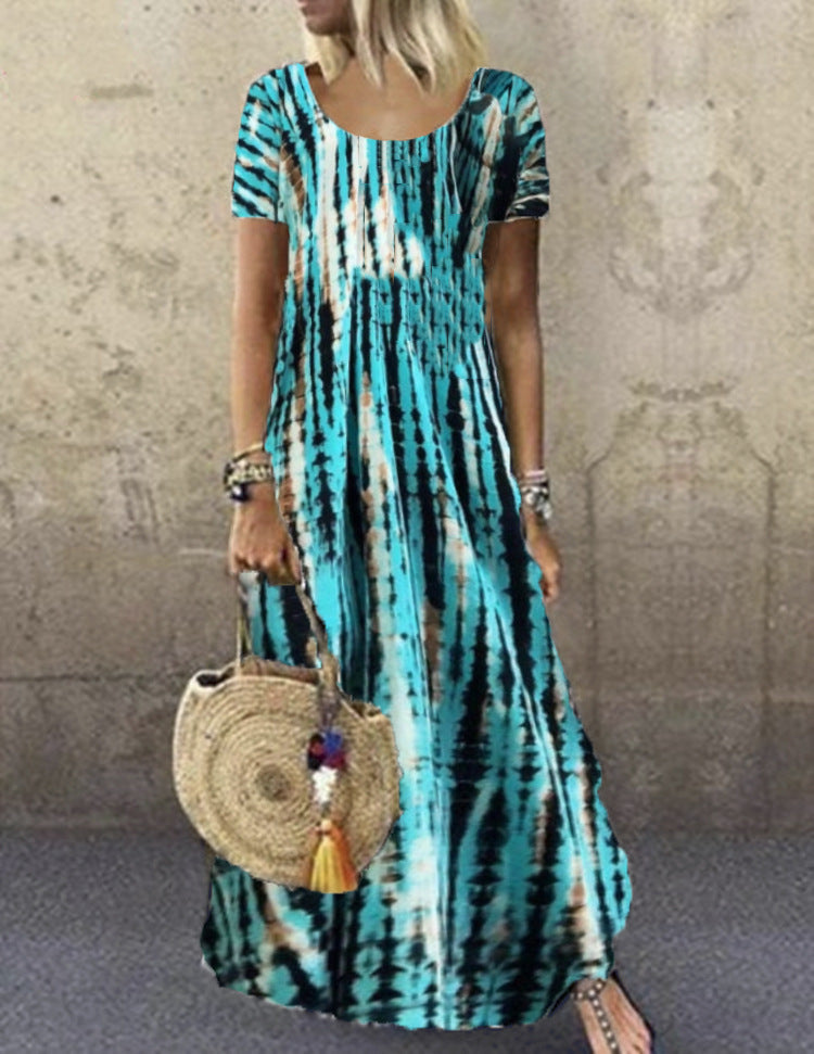 Robe maxi féminine avec motif rayé tendance Chic und Stil