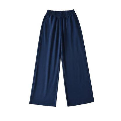 Wide jersey pants for women with elastic waist Chic und Stil