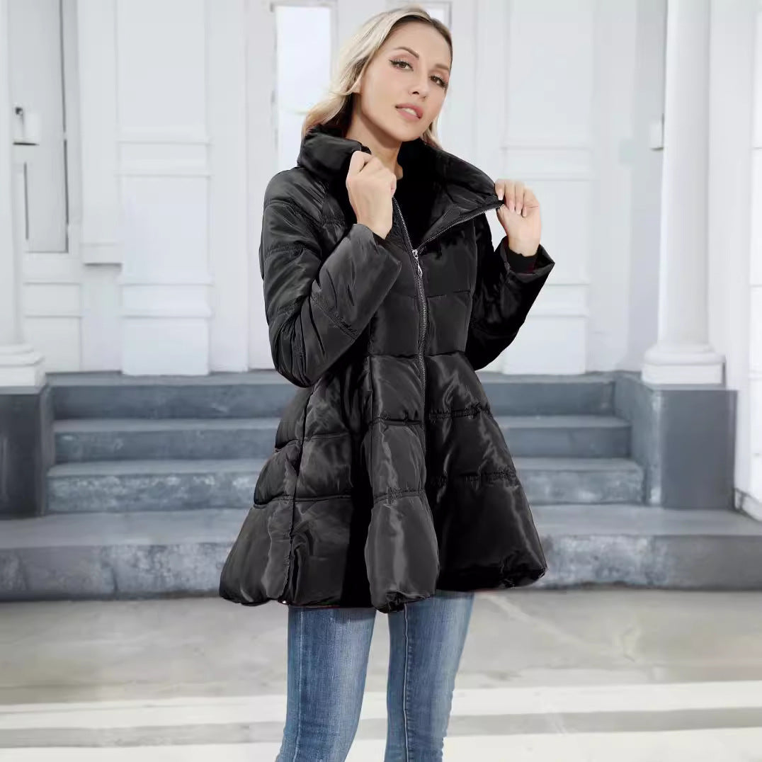 Dames doudoune d'hiver avec col montant Chic und Stil