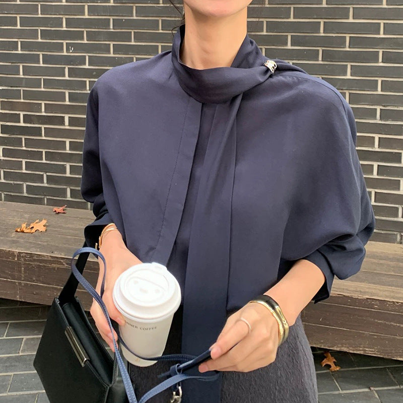 Blouse élégante à nœud papillon Chic und Stil pour femmes