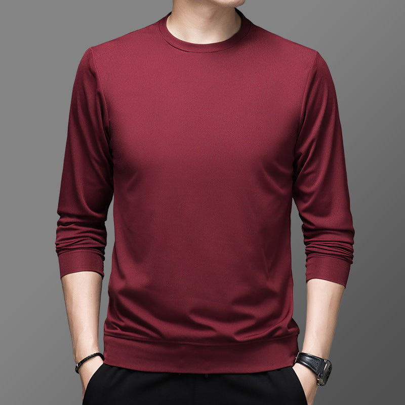 Round pullover for men in high-quality functional material Chic and Style