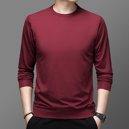 Round pullover for men in high-quality functional material Chic and Style
