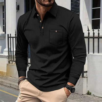 Men's Long Sleeve Polo Chic and Style