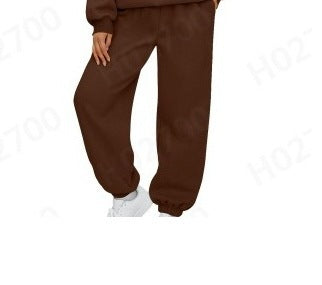 Ladies comfortable pleated pants with elastic waist Chic and Style