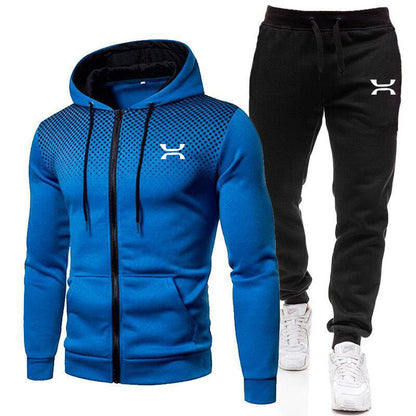 Men's Tracksuit with Breathable Hoodie and Comfortable Jogging Pants Chic und Stil