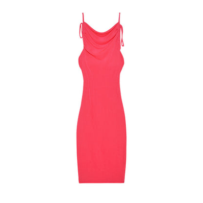 Robe moulante à volants pour femmes avec bretelles réglables Chic und Stil