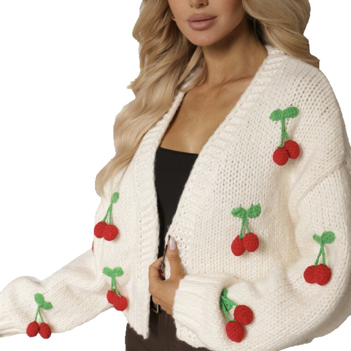 Women Playful Knit Vest with Decorative Details Chic and Style