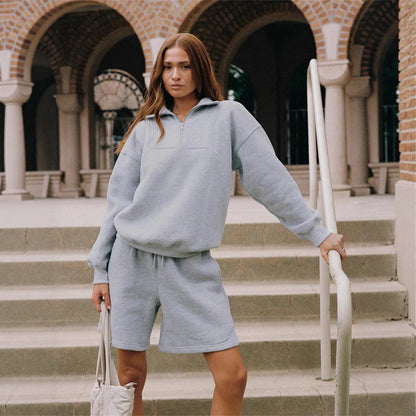 Ensemble Sweatshirt et Shorts Chauffant pour Femmes Chic und Stil