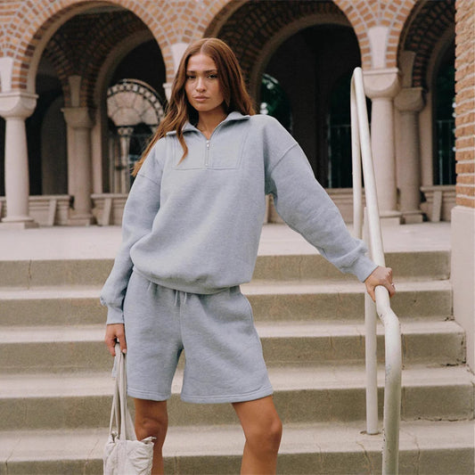 Ensemble Sweatshirt et Shorts Chauffant pour Femmes Chic und Stil