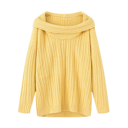 Pullover knit for women with an elegant turtleneck Chic und Stil