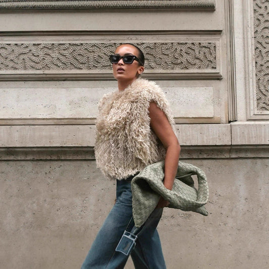 Dames Gilet douillet en matériau doux Chic und Stil