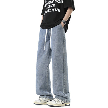 Casual loose pants for men with elastic waistband and pockets Chic and Style