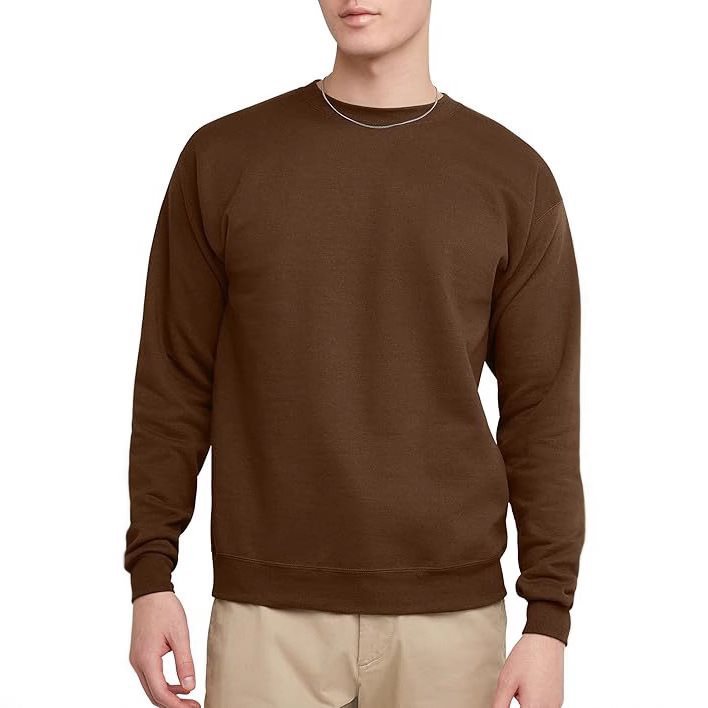 Pull-over décontracté pour hommes avec col rond et coupe ample Chic und Stil