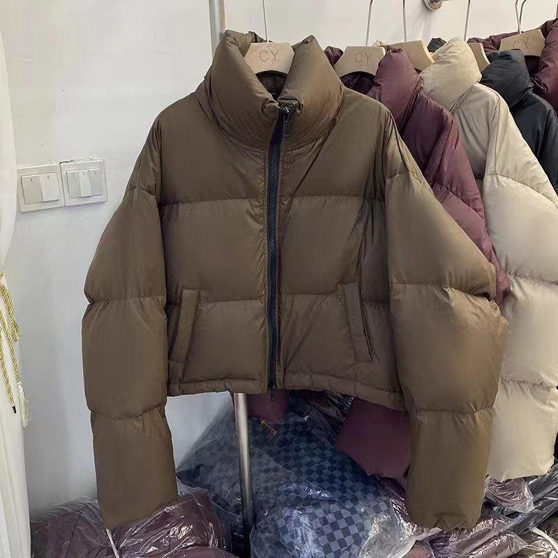 Dames courte veste fonctionnelle matelassée avec col haut et poches latérales Chic und Stil