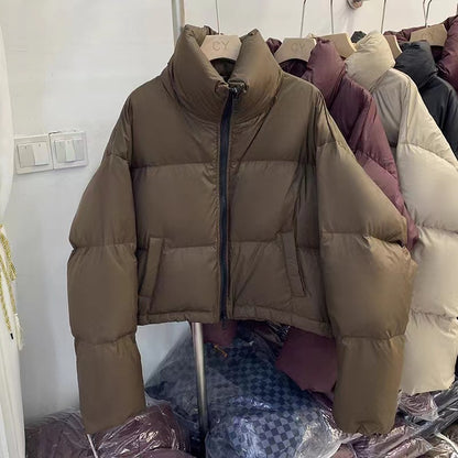 Dames courte veste fonctionnelle matelassée avec col haut et poches latérales Chic und Stil