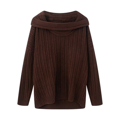Pullover knit for women with an elegant turtleneck Chic und Stil