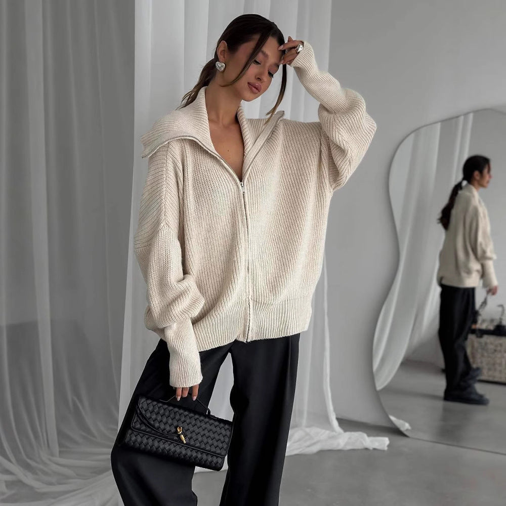 Pull-over en tricot sportif pour dames avec une structure de haute qualité Chic und Stil