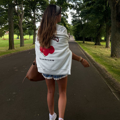 Pull femme décontracté avec motif de fruit créatif Chic und Stil