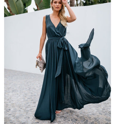 Dames Élégante Robe Maxi Chic und Stil