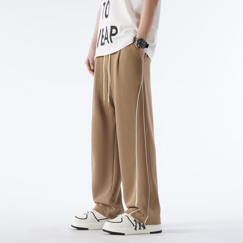 Chic and stylish casual sports pants for men with side accents