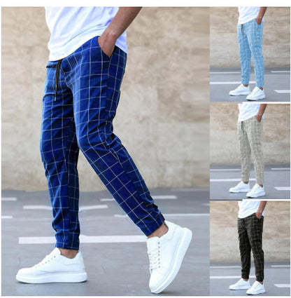 Chic and Style Casual Plaid Pants for Men