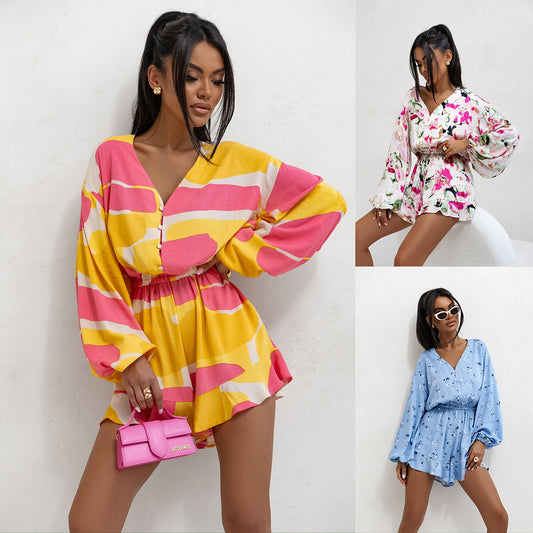 Robe blouse femme à motif floral Chic und Stil