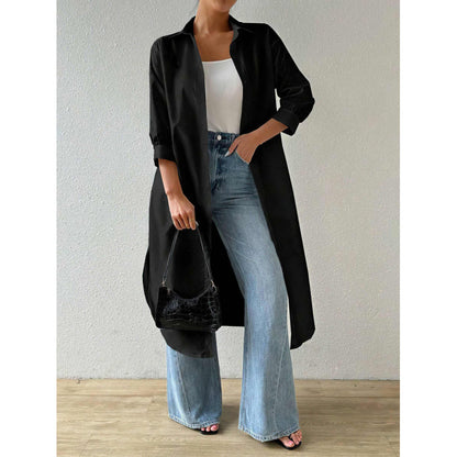 Robe longue à boutons pour femmes Chic und Stil