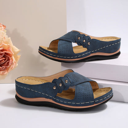 Sandales slides confort pour dames Chic und Stil